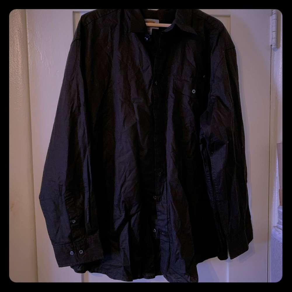 Men’s Foundry Black Button up, XXL